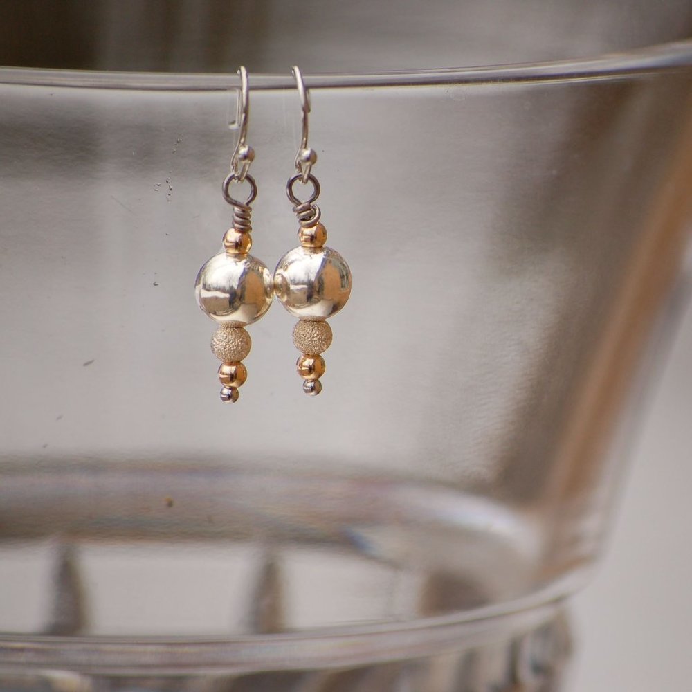 Gold and Silver earrings